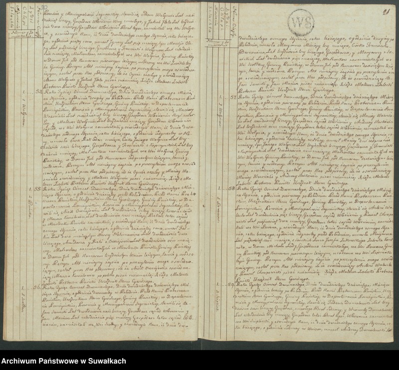 image.from.unit.number "Akta zeszłych gminy puńskiey od 1-go stycznia do dnia ostatniego grudnia 1812 roku."