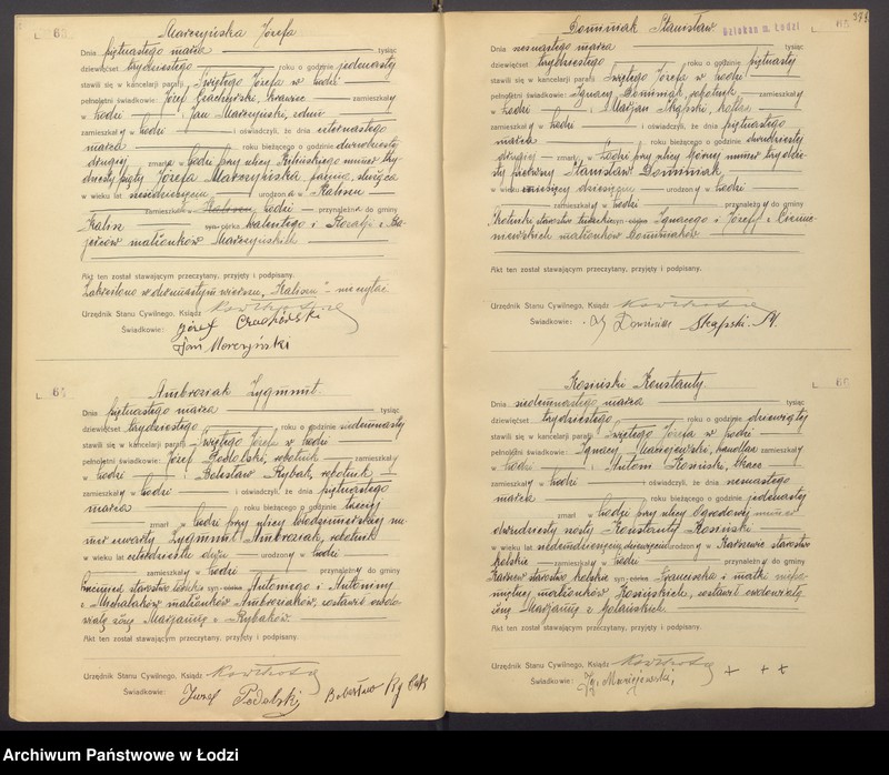 Obraz 19 z jednostki "Akta zgonów"