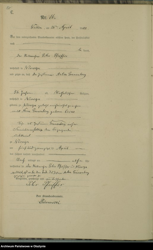 image.from.unit.number "Sterbe-Haupt-Register Nr 1 - 41"