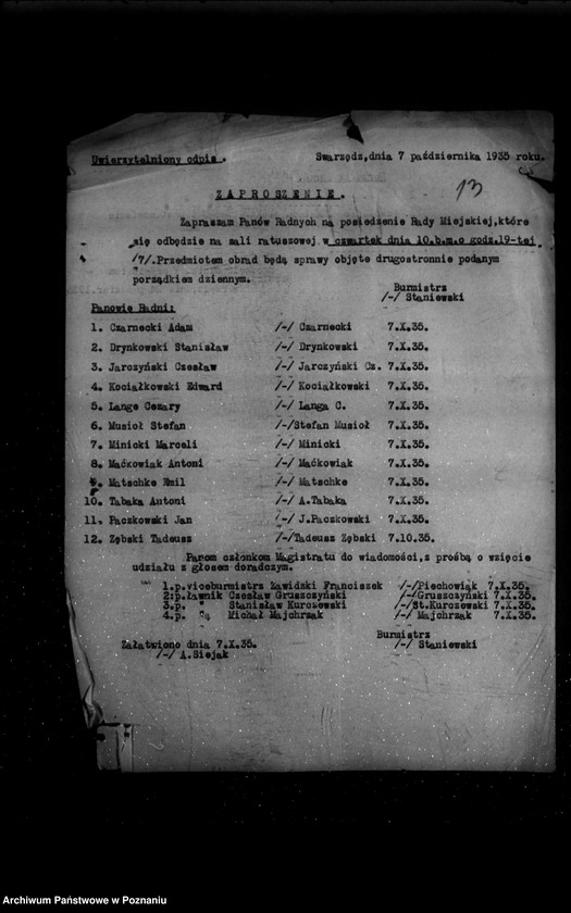 Obraz 17 z jednostki "Wniosek o uprawnienie na zakład elektryczny miasta Swarzędza powiat poznański"