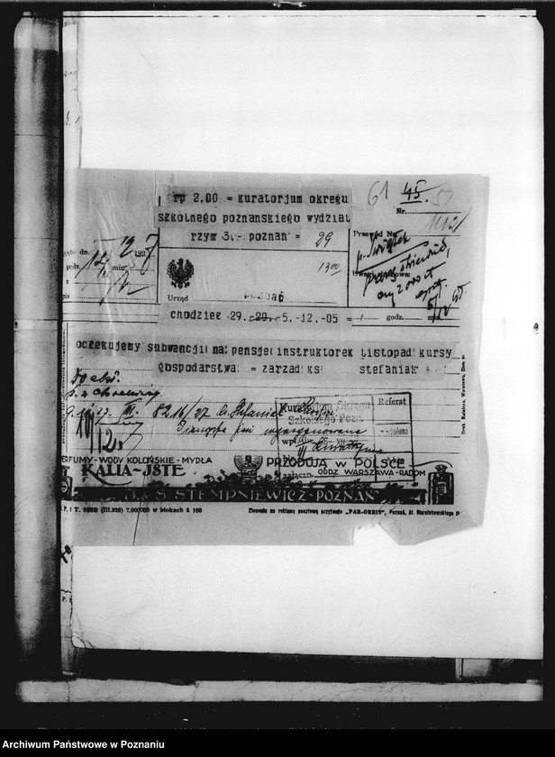 image.from.unit.number "Kursy gospodarstwa domowego Stowarzyszenia Kobiet pracujących - Chodzież"