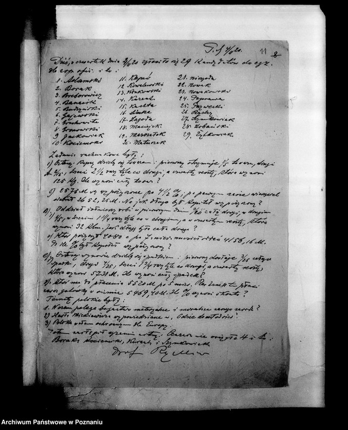 Obraz 14 z jednostki "Protokoły z egzaminu dojrzałości dla aspirantów oficerskich"