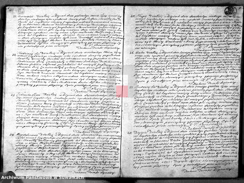 image.from.unit.number "Duplikat urodzonych, zaślubionych y umarłych kościoła wigierskiego parafialnego roku 1837"