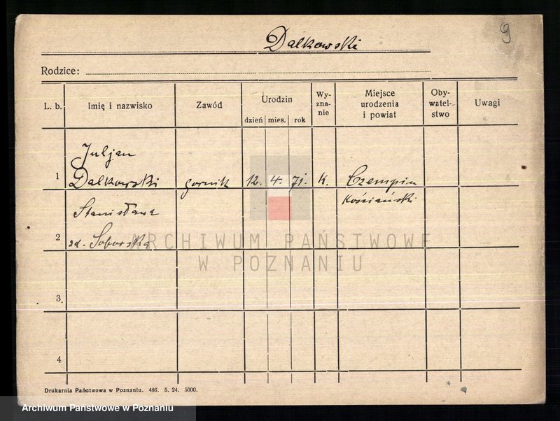 Obraz 11 z jednostki "Dalkowski - Danielewicz"