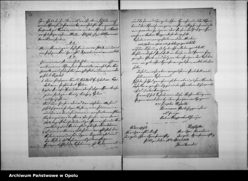 Obraz 7 z jednostki "Acta des Magistrats zu Oppeln betreffend das von der unverehelichten Josepha Wieschalla für das St: Adalbert Hospital ausgesetzte Legat per 200. Rthr."