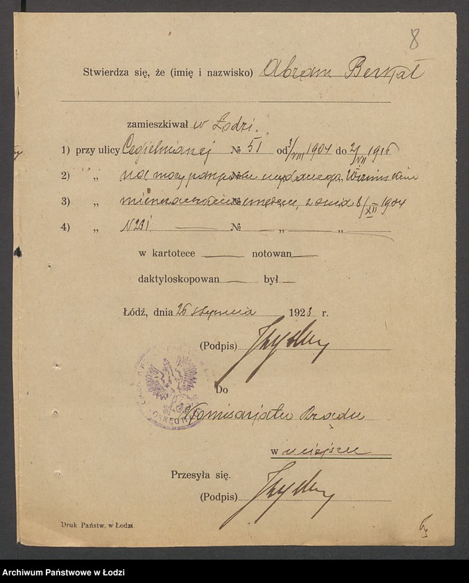 Obraz 10 z jednostki "Nadanie obywatelstwa Nr 18-757, 1-55"