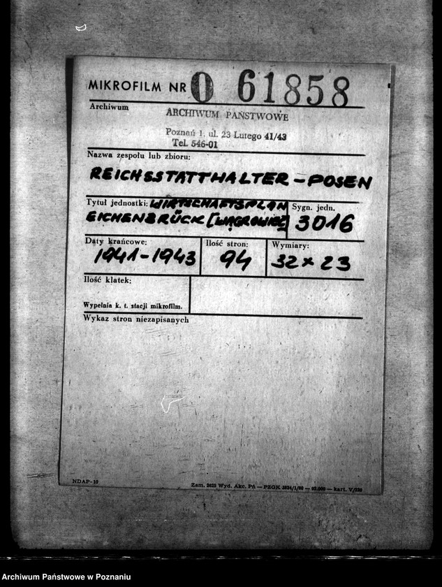 Obraz 2 z jednostki "Wirtschaftsplan Eichenbrück - Wągrowiec"