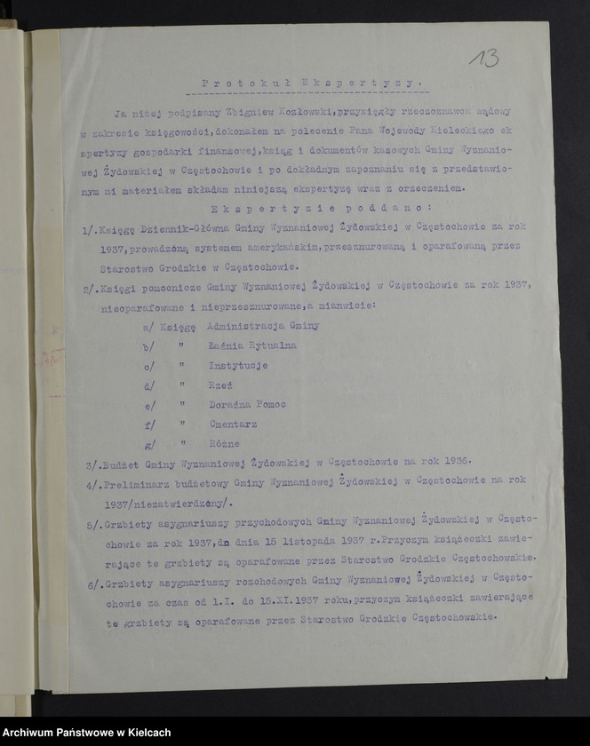 image.from.unit.number "[Sprawy gmin wyznaniowych żydowskich powiat Częstochowa]"