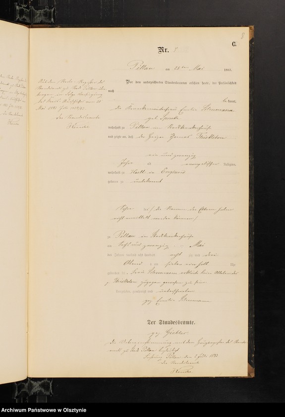 image.from.unit.number "Sterbe-Haupt-Register Nr 1 - 9"