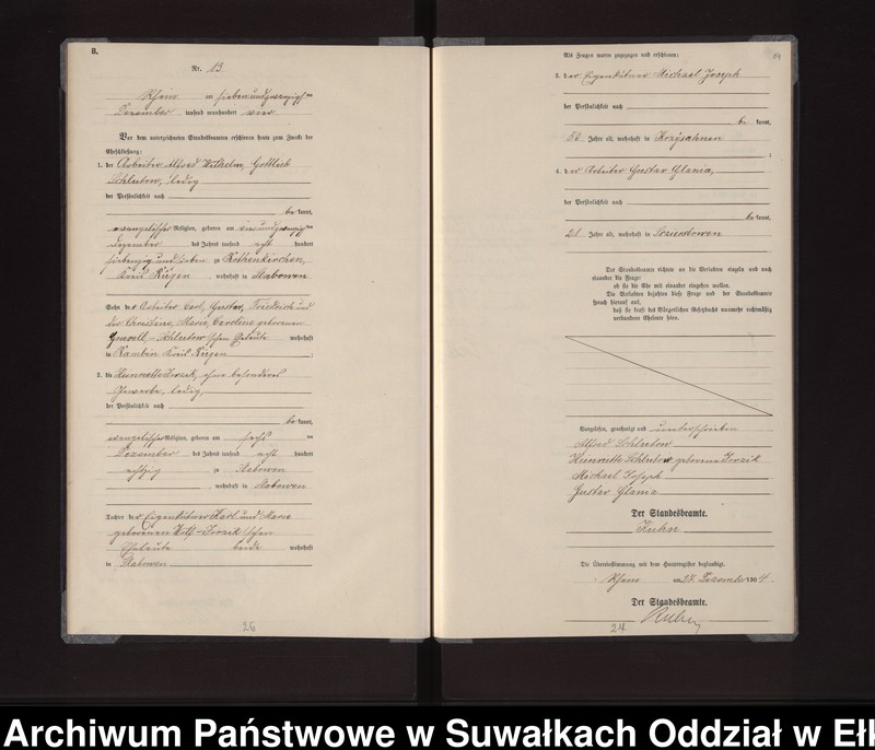 image.from.unit.number "Heirats-Neben-Register des Königlichen Preussischen Standes-Amtes Gneist Kreis Loetzen"