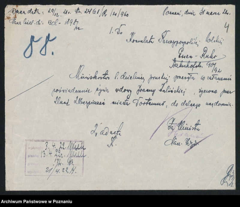 Obraz 6 z jednostki "Regibauversicherung der Stadt Dortmund [odwołanie do Ministerstwa]"