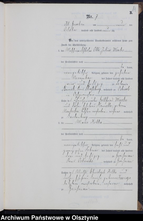 image.from.unit.number "Heiraths-Neben-Register Nr 1 - 11"