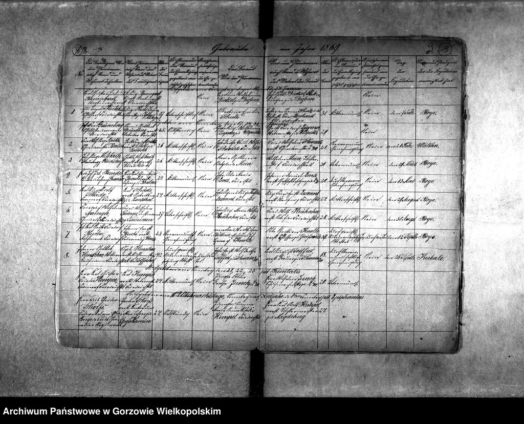 image.from.unit.number "Duplikate der Kirchenbücher von der Parochie Friedrichstadt (przedmieście Gorzowa Wielkopolskiego), Giesen (Jeże), Wepritz (Wieprzyce)"