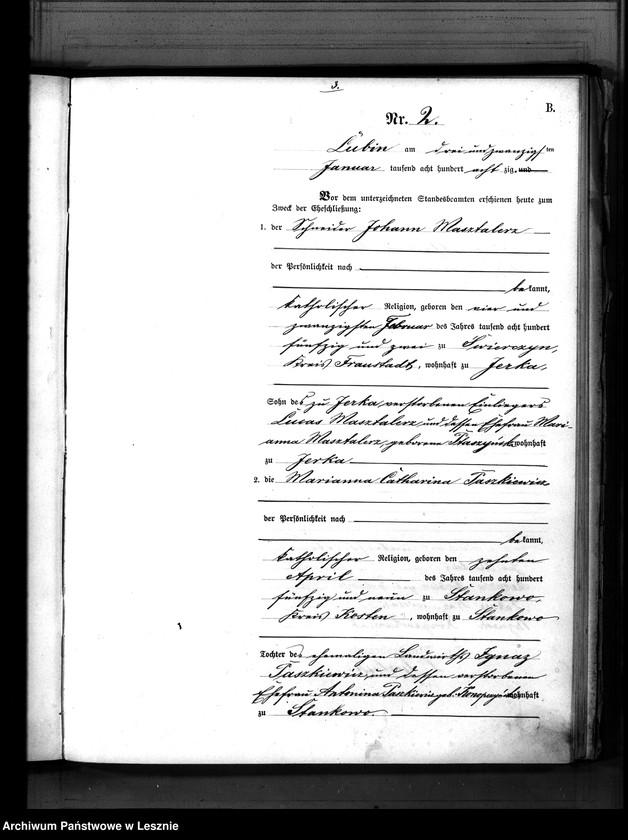 Obraz 6 z jednostki "[Księga małżeństw]"