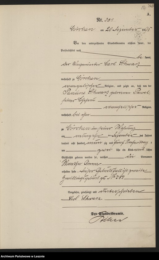 Obraz 20 z jednostki "[Księga urodzeń]"