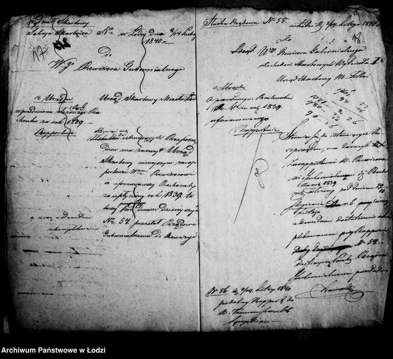 Obraz 17 z jednostki "Akta tyczące się rachunków rocznych za lata 1840"