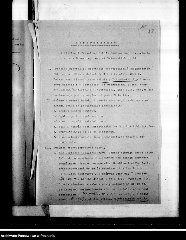 Obraz 15 z jednostki "Prywatna Szkoła Powszechna M. Rozmuskiej pod wezwaniem św. Kazimierza- Poznań"