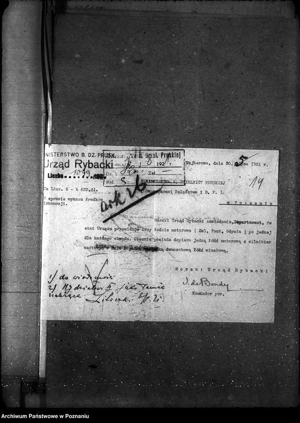 Obraz 18 z jednostki "Sprawy gospodarcze-ogólne Środki lokomocji departamentu i podległych mu urzędów"