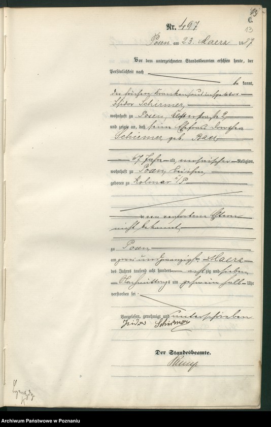 Obraz 16 z jednostki "Księga zgonów t. II"