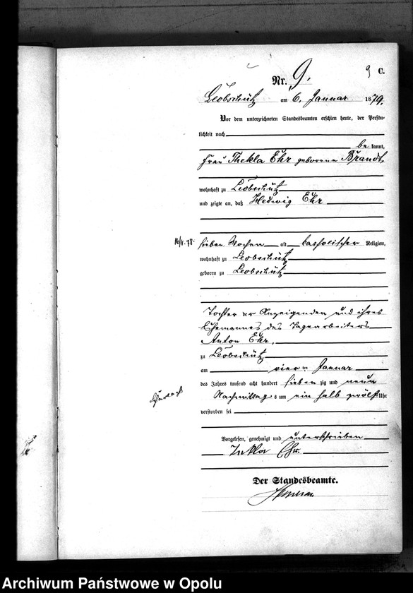 image.from.unit.number "[Urząd Stanu Cywilnego w Głubczycach. Ksiega zgonów za rok 1879]"