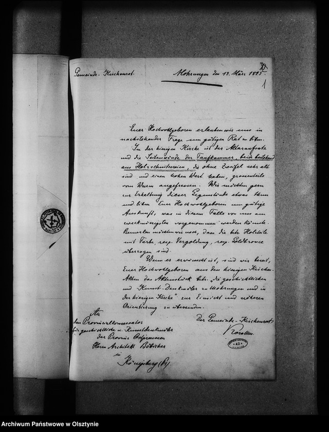 image.from.unit.number "Mohrungen, evangelische Kirche"