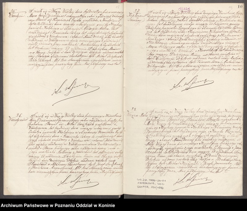 Obraz 12 z jednostki "Księga akt urodzeń, małżeństw, zgonów za 1916 rok"