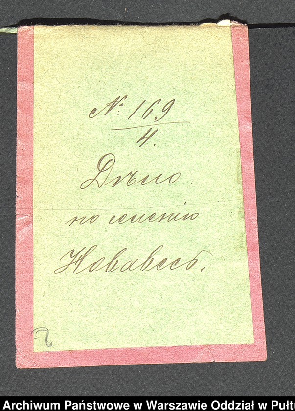 image.from.unit.number "O urządzaniu chłopów wsi Nowa Wieś wchodzących w skład własności poduchowej Brok, gm. Brańszczyk"