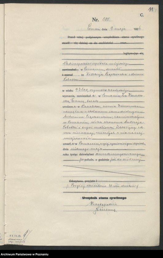 image.from.unit.number "Księga miejscowa zgonów tom II [Rejestr główny zgonów]"