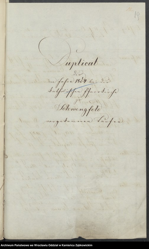 image.from.unit.number "Amtsgericht Schweidnitz Duplicate der Kirchenbücher zu Schwengfeld"