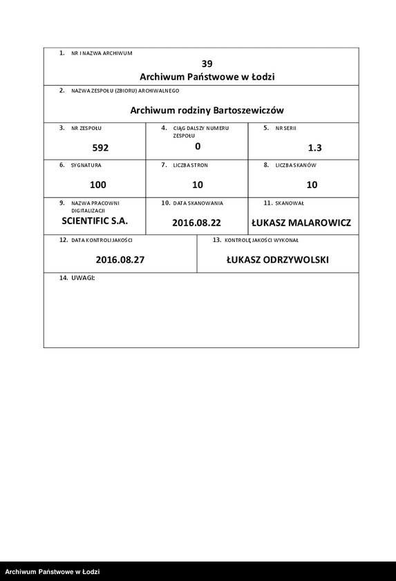 image.from.unit.number "1. Regestr Papirów do Dóbr Kaszyc, Trzcianca, Rossoki, Krywego y Łodzinki należących przez sucessorów […] Cecyli z Radochowiec Sobieski, Czesnikowey Korony, od […] Pani Konstancji na Twierdzey y Toporowi Kossakowskiey, niegdy […] Pana Sobieskiego Cześnika Korony pozostałej małżonki. Przemyśl 1715, 17 VI, 2. Punkty dekretu trybunalskiego w sprawie między sukcesorami Cecyli z Radochowiec Sobieskiej [...]"