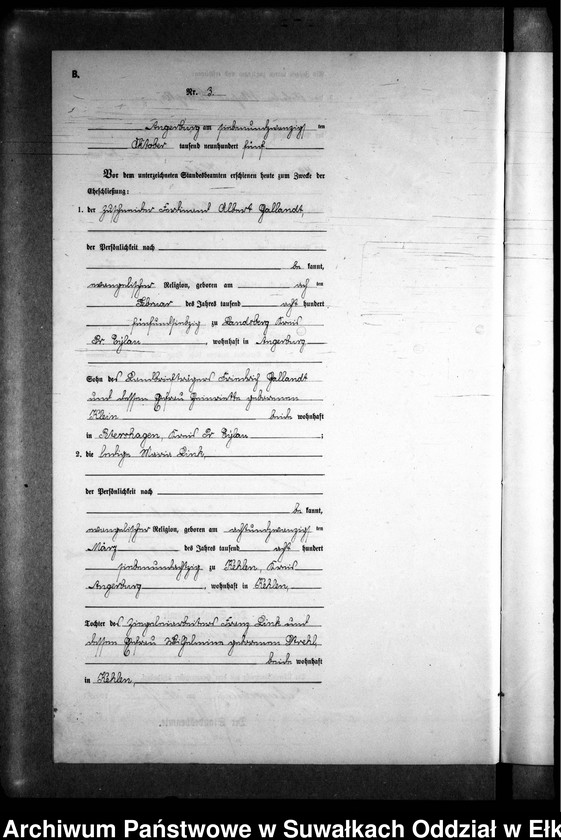 image.from.unit.number "Heirats-Neben-Register des Preussischen Standes-Amtes Kehlen Kreis Angerburg"