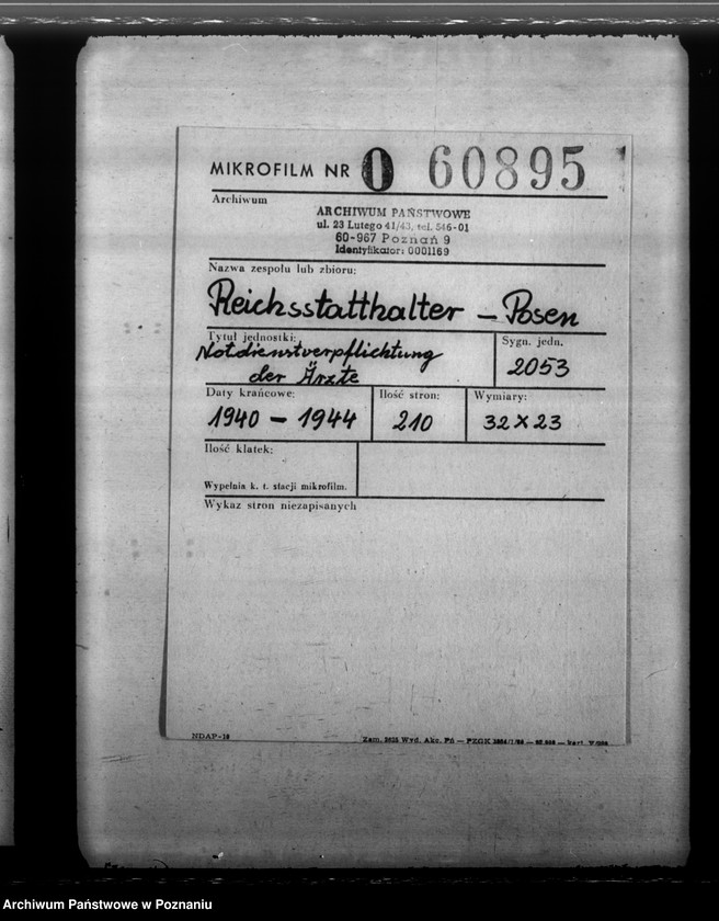 Obraz 2 z jednostki "Notdienstverpflichtung der Ärzte"