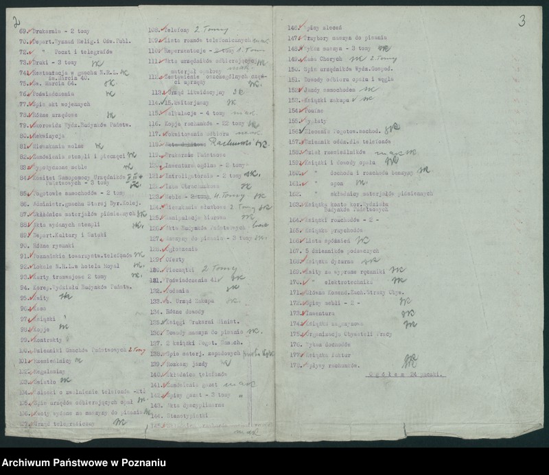 Obraz 4 z jednostki "Spis aktów Wydziału Gospodarczego Ministerstwa byłej dzielnicy pruskiej"