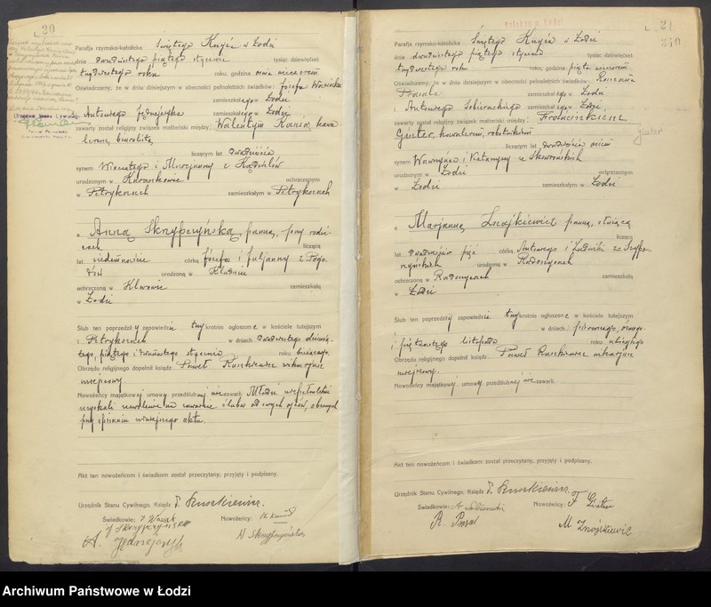 Obraz 13 z jednostki "Akta małżeństw"