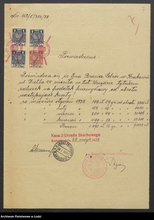 Obraz 9 z jednostki "Jankiel Celler, Icek Szyja Celer- wyrób i sprzedaż ubrań męskich"