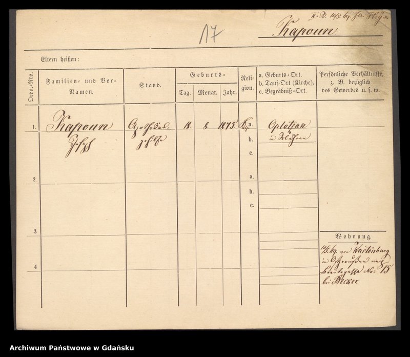 image.from.unit.number "Karty meldunkowe: Karbaum - Karls"