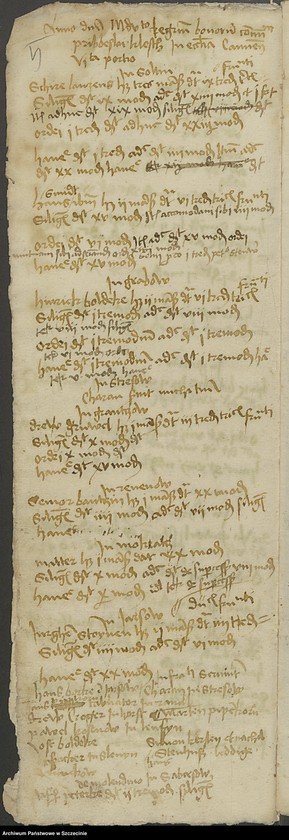 Obraz 9 z jednostki "Regestum bonorum communium ecclesiae Camminensis quarta portione decani Pribislai Kleist."