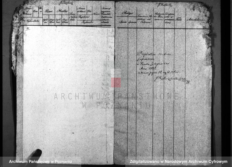 image.from.unit.number "Duplicatum baptisatorum, copulatorum, mortuorum"