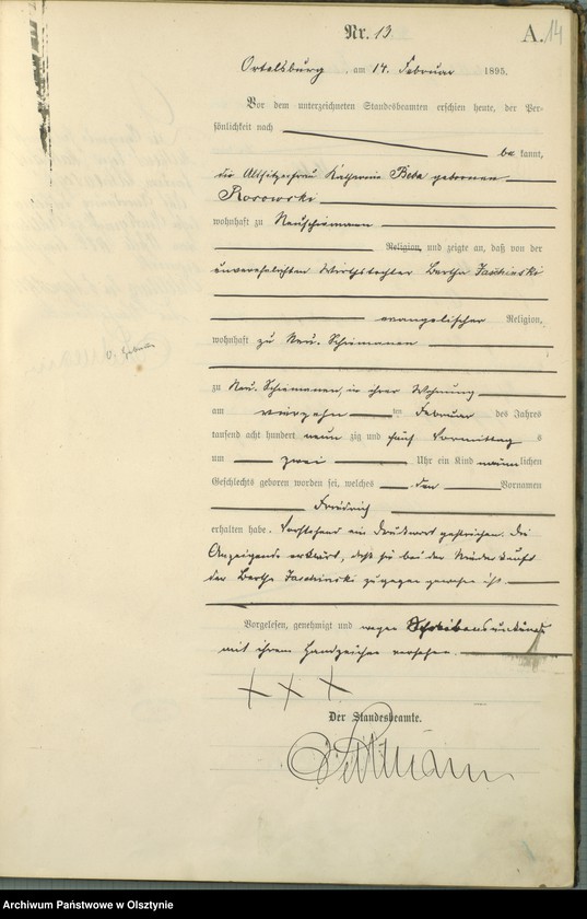 image.from.unit.number "Geburts-Haupt-Register Nr 1 - 95"