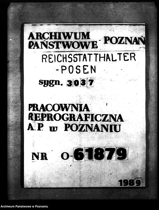 Obraz 1 z jednostki "Vermerk über die Besprechung bei dem Gauleiter. Sonderbauprogramm 1940/ 41."