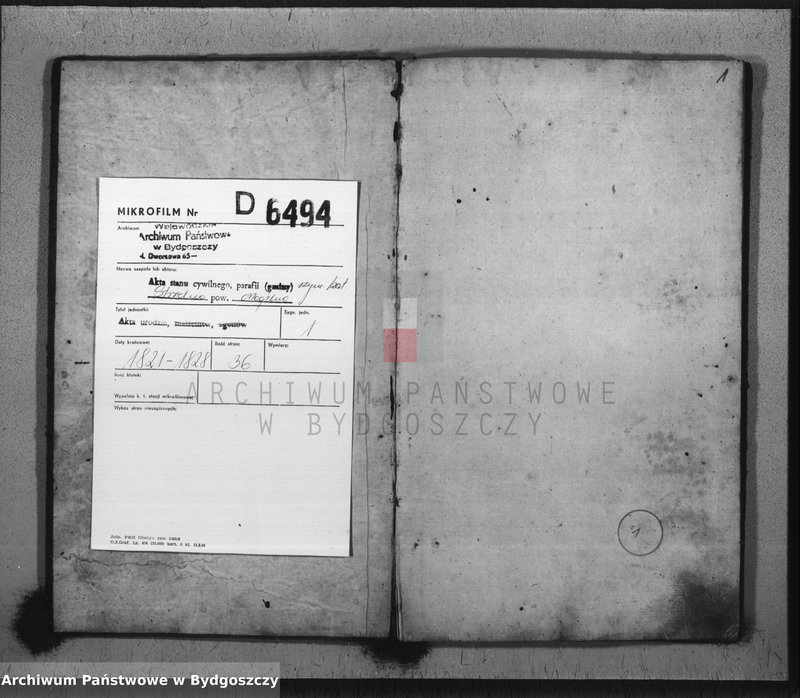 image.from.unit.number "Duplicate der Kirchen Bücher drer Katholischen Kirche zu Strzelno"