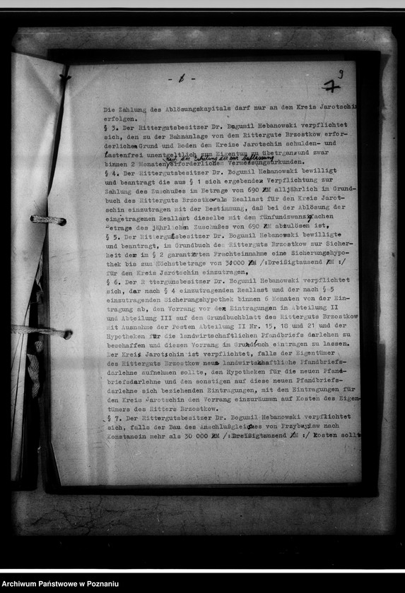 Obraz 14 z jednostki "Forderung gegen Anlieger der Jarotschiner Kreisbahn."