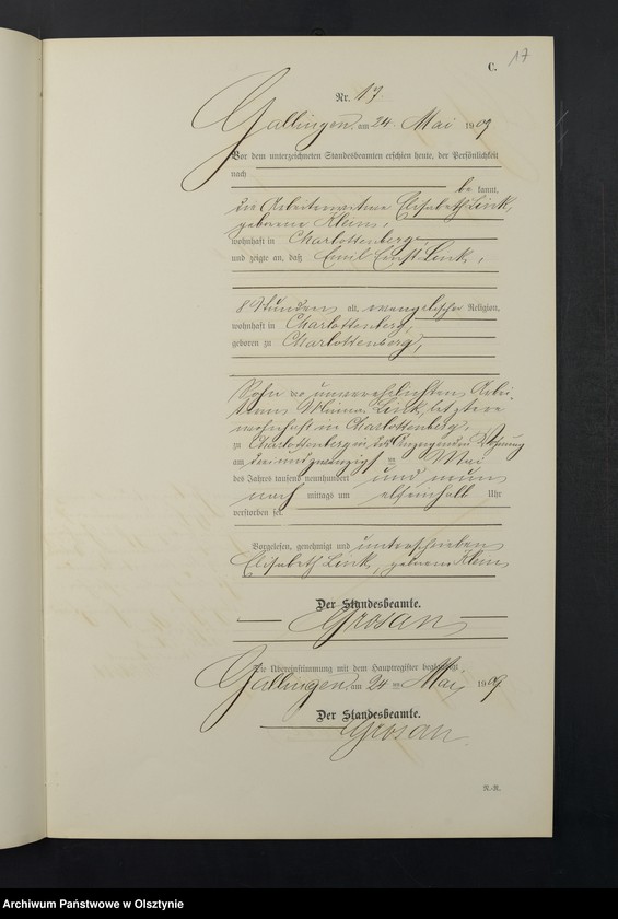 image.from.unit.number "Sterbe-Neben-Register Nr 1 - 28"