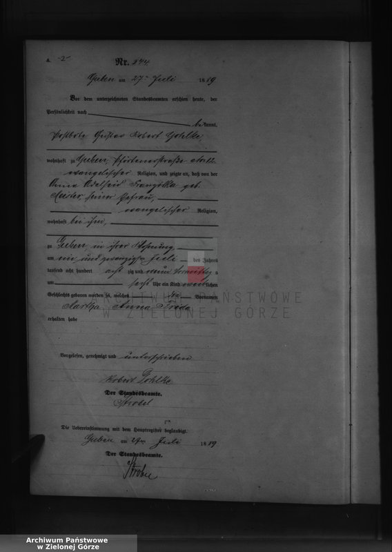 image.from.unit.number "Geburts-Neben-Register, Band II von No 543 bis No 998"