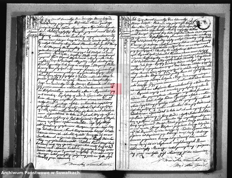 image.from.unit.number "Akta urzędnika stanu cywilnego gminy i parafii sereyskiey zaślubionych od dnia 1-go stycznia 1818 do ostatniego grudnia tegoż roku"