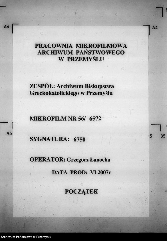 image.from.unit.number "[Kopie ksiąg metrykalnych parafii Podemszczyzna z filiami Chotylub, Krzywa (dekanat Cieszanów)]"