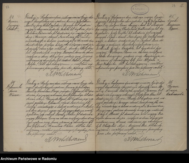 image.from.unit.number "[Duplikat akt urodzonych, zaślubionych i zmarłych parafii Przybyszew w 1920 roku]"