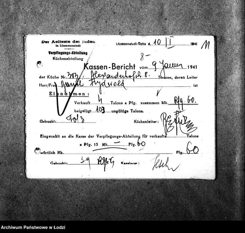 Obraz 14 z jednostki "[Kuchnia nr 303, ul. Limanowskiego 8. Kuchnia, ul. Limanowskigo 22. Kuchnia nr 305, ul. Limanowskiego 26. Kuchnia nr 341, ul. Limanowskiego 28. Działalność kuchni, personel, konsumenci, kontrole]"