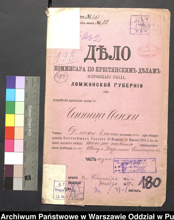 image.from.unit.number "O urządzaniu chłopów byłej rządowej wsi Siennica-Święchy, gm. Dmochy-Glinki, wchodzącej w skład prywatnej własności tejże nazwy podlegającej ziemianom Iwanowi i Karolinie Sokołowskiej"