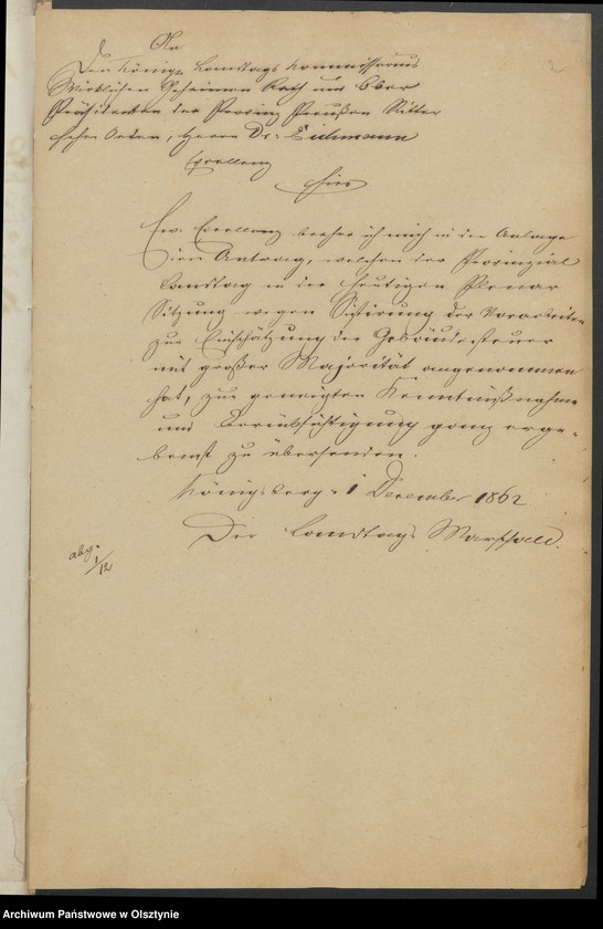 image.from.unit.number "Acta des [16ten] Provincjal-Landtages der Königreichs Preußen. Die Gebäudesteuer betreffend pro 1862"